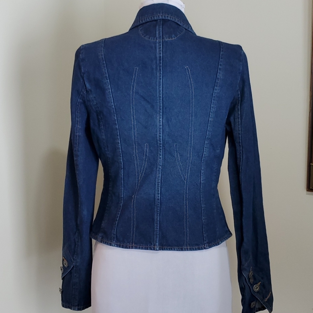 Unique Rave Jean Jacket –Size Small - Picture 9 of 13